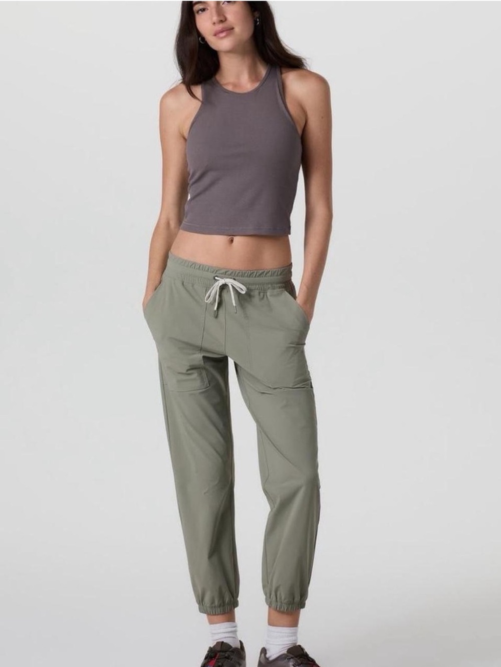 Vuori Birch Jogger Green/Gray Large